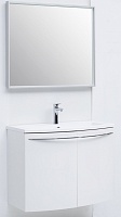 De Aqua Мебель для ванной Токката 90, зеркало Алюминиум