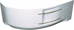 BellSan Экран фронтальный Индиго 168 L белая с бронзовыми перекладинами – фотография-1