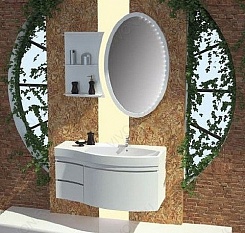 Aquanet Мебель для ванной Опера 115 R с ящиком белая (169452) – фотография-5