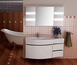 Aquanet Мебель для ванной Опера 115 L с ящиком белая (169448) – фотография-4