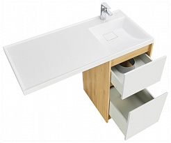Акватон Мебель для ванной Лондри 40 R дуб сантана/белая – фотография-4