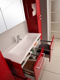 Акватон Мебель для ванной "Мадрид 100 М-2" ZSH черный – фотография-3