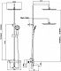 Denberg Душевая система LT-302 с термостатом хром – картинка-6