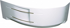 BellSan Экран фронтальный Индиго 160 R белая с бронзовыми перекладинами – фотография-1