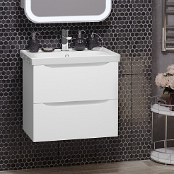 Opadiris Мебель для ванной Элеганс 60 подвесная белая матовая – фотография-4
