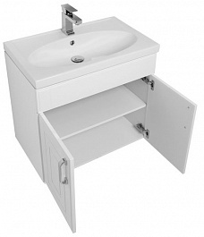 Aquanet Мебель для ванной "Рондо 70" белый антик (дверцы) – фотография-2
