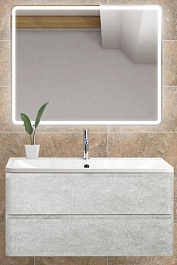 BelBagno Мебель для ванной ALBANO 1000 Cemento Verona Grigio, BTN – фотография-1