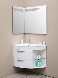 De Aqua Мебель для ванной Трио Люкс 90 L, зеркало Трио Люкс – фотография-11