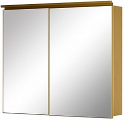 De Aqua Зеркало-шкаф для ванной Алюминиум 100 (AL 506 100 G) золото – фотография-1