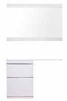 Style Line Мебель для ванной Даймонд 120 L glass, Люкс белая, PLUS	