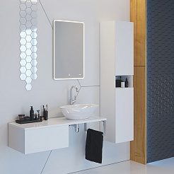 Dreja Мебель для ванной Box Line 120 подвесная белая – фотография-2