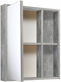 Runo Зеркальный шкаф Эко 60 серый бетон – фотография-3