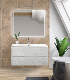 BelBagno Мебель для ванной ALBANO 900 Cemento Verona Grigio, TCH – фотография-9