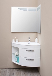 De Aqua Мебель для ванной Трио Люкс 90 R, зеркало Трио Люкс – фотография-5