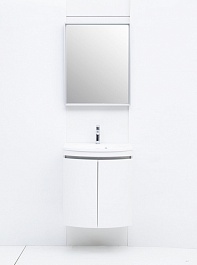 De Aqua Мебель для ванной Токката 60, зеркало Алюминиум – фотография-5