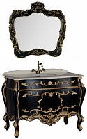 Demax Мебель для ванной "Афины 120" черная/золото (171626)