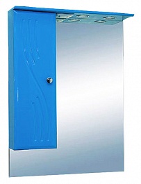 Misty Зеркальный шкаф Мисти 50 L голубой – фотография-1