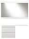 Style Line Мебель для ванной подвесная Даллас 130 Люкс L, белая PLUS	 – картинка-23