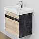СанТа Мебель для ванной Мира 60 подвесная янтарное дерево/черная – картинка-23