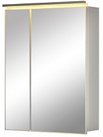 De Aqua Зеркало-шкаф для ванной Алюминиум 80 (AL 504 080 S) серебро