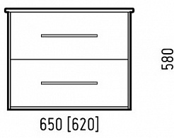 Corozo Мебель для ванной Гольф 65, сонома – фотография-2