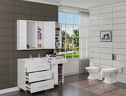 СанТа Мебель для ванной Омега 70 с ящиками – фотография-3
