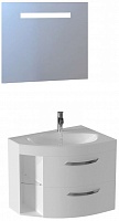De Aqua Мебель для ванной Трио Люкс New 80 R, зеркало Экстра EXT 80