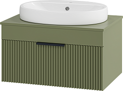 Brevita Мебель для ванной Enfida 70 подвесная зеленая – фотография-5