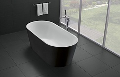 BelBagno Акриловая ванна BB71-1800-NERO 180x80 – фотография-2