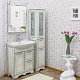 Sanflor Мебель для ванной Адель 65 белая, патина серебро – фотография-13