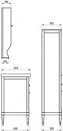 ASB-Woodline Шкаф подвесной Гранда 24 grigio серый – фотография-9