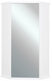 Misty Шкаф Лилия 34 угловой зеркальный белый – фотография-1