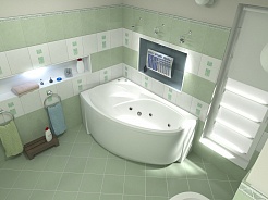 Bas Акриловая ванна Фэнтази 150x88 L с гидромассажем – фотография-2
