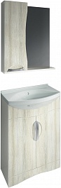 Какса-а Мебель для ванной Каприз 65 L дуб – фотография-1