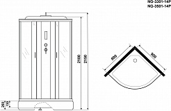 Niagara Душевая кабина Classic NG-3501-14P – фотография-15