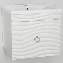 Style Line Мебель для ванной Вероника 60 Люкс (Como) подвесная белая – фотография-3