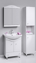 Aqwella Мебель для ванной Франческа 75, зеркало-шкаф – фотография-6