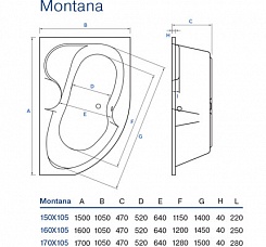 Koller Pool Акриловая ванна Montana 170x105 L – фотография-5