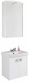 Водолей Мебель для ванной Мона 55 R белая – фотография-1