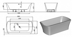 Kolpa San  Акриловая ванна Marilyn FS BASIS – фотография-3