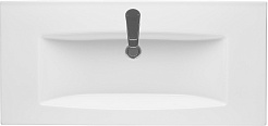 Акватон Мебель для ванной Сохо 100 подвесная дуб веллингтон/графит софт – фотография-9
