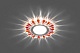 Feron Светильник встраиваемый CD902 с LED-подсветкой, прозрачный/красный – фотография-4