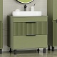 Brevita Мебель для ванной Enfida 70 зеленая – картинка-19