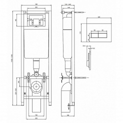 Ideal Standard Комплект: Tempo W990101 унитаз + инсталляция + кнопка – фотография-3