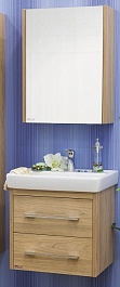 Sanflor Мебель для ванной Ларго 2 70 R вяз швейцарский – фотография-1