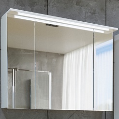 Бриклаер Мебель для ванной Кристалл 100 белая – фотография-5