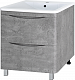 Misty Мебель для ванной Атлантик 100 2 ящика серый камень – фотография-12