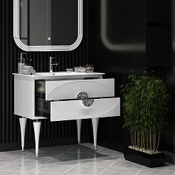 Opadiris Мебель для ванной Ибица 90 белая/хром – фотография-7