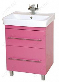 Misty Мебель для ванной Елена 60 розовая – фотография-2