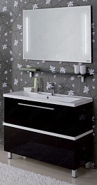 Акватон Мебель для ванной "Турин 100" с белой панелью – фотография-2